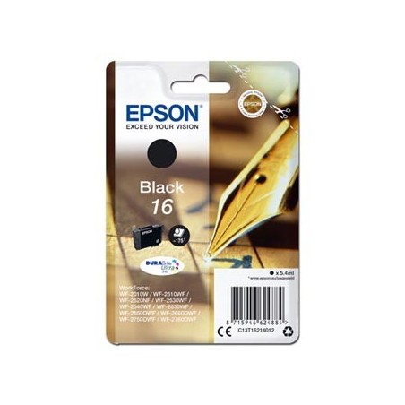 Epson oryginalny ink / tusz C13T16214012, T162140, black, 5.4ml