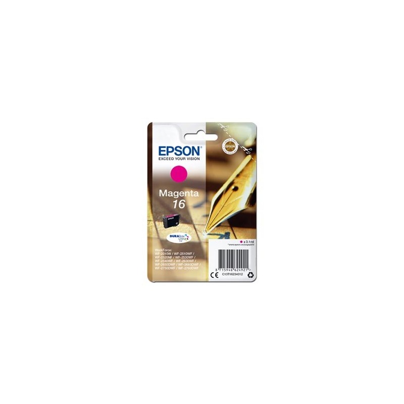 Epson oryginalny ink / tusz C13T16234012, T162340, magenta, 3.1ml