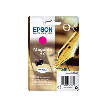 Epson oryginalny ink / tusz C13T16234012, T162340, magenta, 3.1ml