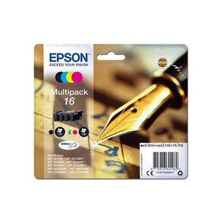 Epson oryginalny ink / tusz C13T16264012, T162640, CMYK, 3x3.1/5.4ml