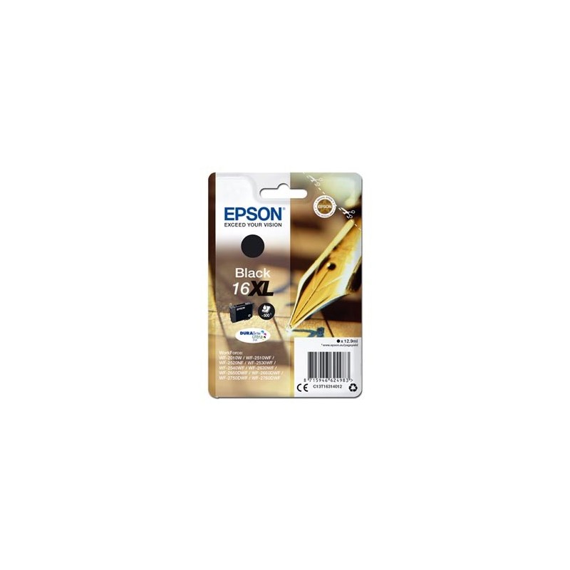 Epson oryginalny ink / tusz C13T16314012, T163140, 16XL, black, 12.9ml