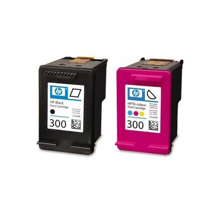 HP oryginalny ink / tusz CN637EE, HP 300, black/color, 2 x 200s, 2x4ml, 2-pack + paper HP oryginalny ink / tusz CN637EE, HP 300, black/color, 2 x 200s, 2x4ml, 2-pack + paper