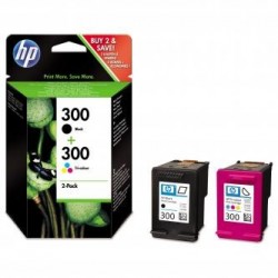 HP oryginalny ink / tusz CN637EE, HP 300, black/color, 2 x 200s, 2x4ml, 2-pack + paper HP oryginalny ink / tusz CN637EE, HP 300, black/color, 2 x 200s, 2x4ml, 2-pack + paper