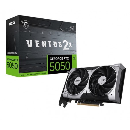 Karta graficzna RTX 5050 8GB VENTUS 2X OC GDDR6 128BIT DP/HDMI Karta graficzna RTX 5050 8GB VENTUS 2X OC GDDR6 128BIT DP/HDMI