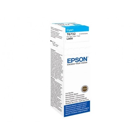 EPSON C13T67324A Tusz Epson T6732 cyan 70 ml L800 EPSON C13T67324A Tusz Epson T6732 cyan 70 ml L800