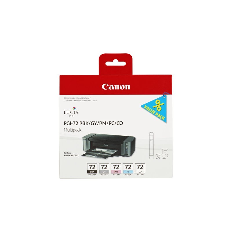 CANON PGI-72 PBK/GY/PM/PC/CO Multi for PIXMA-PRO 10 CANON PGI-72 PBK/GY/PM/PC/CO Multi for PIXMA-PRO 10
