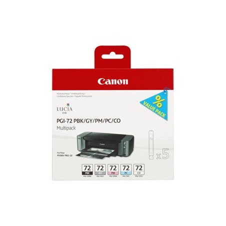 CANON PGI-72 PBK/GY/PM/PC/CO Multi for PIXMA-PRO 10 CANON PGI-72 PBK/GY/PM/PC/CO Multi for PIXMA-PRO 10