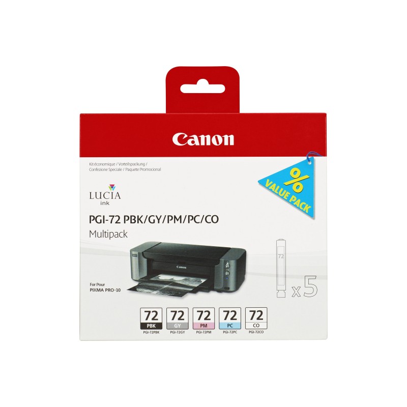 CANON PGI-72 PBK/GY/PM/PC/CO Multi for PIXMA-PRO 10 CANON PGI-72 PBK/GY/PM/PC/CO Multi for PIXMA-PRO 10