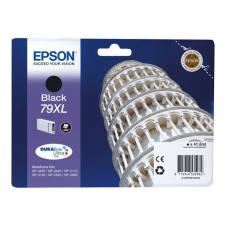 EPSON C13T79014010 Tusz Epson T7901 black 42 ml WF-5110DW/WF-5190DW/WF-5620DWF/WF-5690DWF EPSON C13T79014010 Tusz Epson T7901 black 42 ml WF-5110DW/WF-5190DW/WF-5620DWF/WF-5690DWF