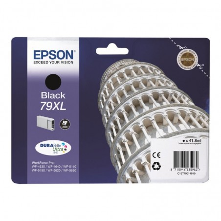 EPSON C13T79014010 Tusz Epson T7901 black 42 ml WF-5110DW/WF-5190DW/WF-5620DWF/WF-5690DWF EPSON C13T79014010 Tusz Epson T7901 black 42 ml WF-5110DW/WF-5190DW/WF-5620DWF/WF-5690DWF