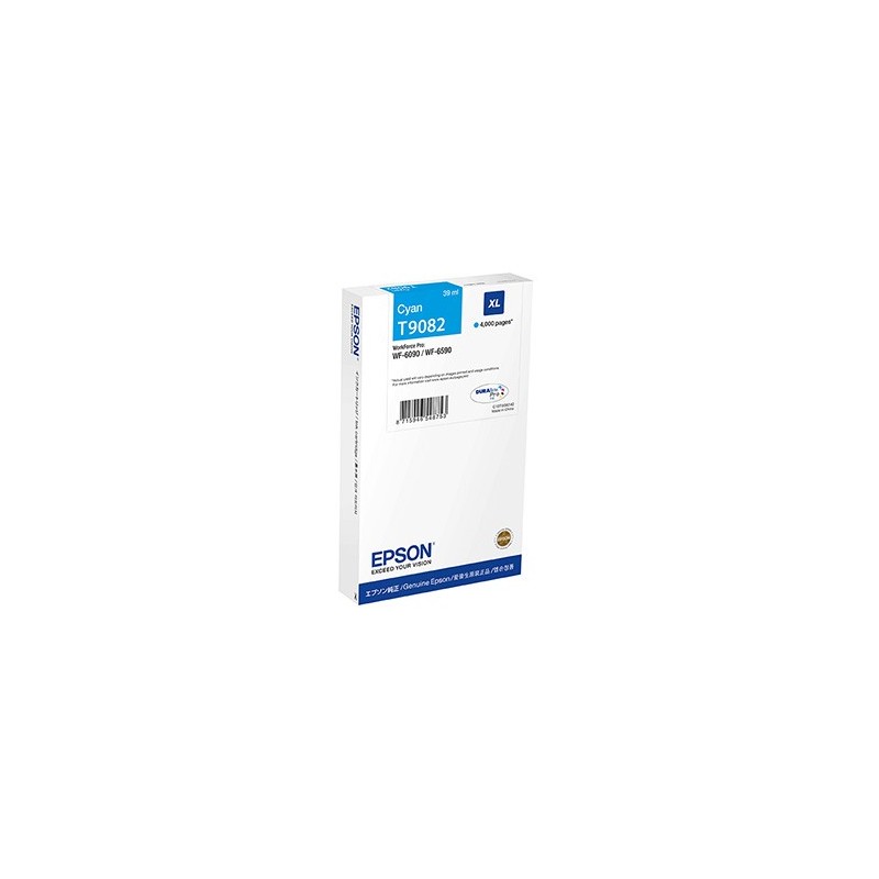 Epson oryginalny ink / tusz C13T90824N, T9082, XL, cyan, 39ml