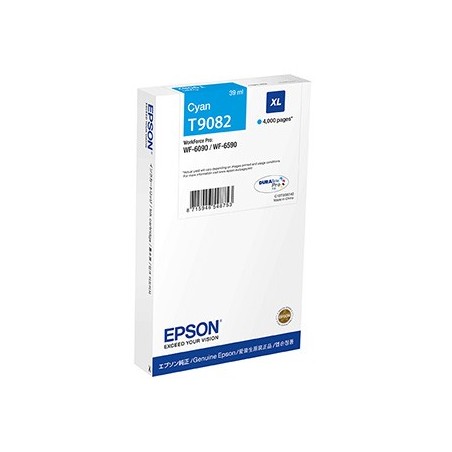 Epson oryginalny ink / tusz C13T90824N, T9082, XL, cyan, 39ml Epson oryginalny ink / tusz C13T90824N, T9082, XL, cyan, 39ml