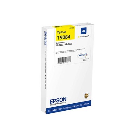 Epson oryginalny ink / tusz C13T90844N, T9084, XL, yellow, 39ml Epson oryginalny ink / tusz C13T90844N, T9084, XL, yellow, 39ml
