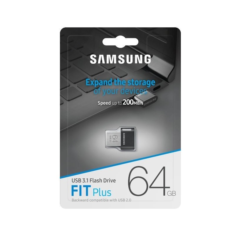 Pendrive FIT Plus USB3.1 64 GB Gray MUF-64AB/APC Pendrive FIT Plus USB3.1 64 GB Gray MUF-64AB/APC