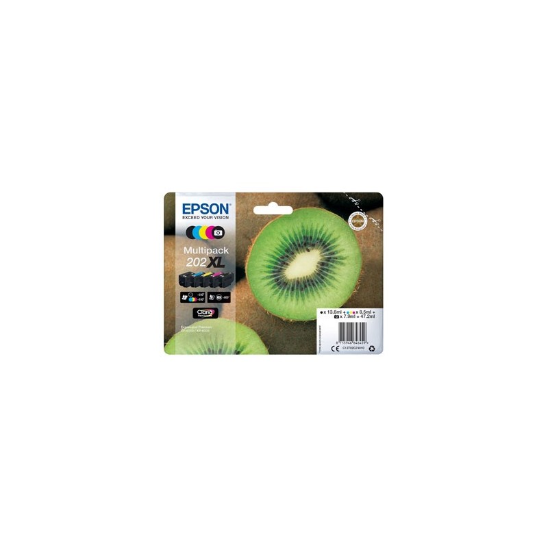 Epson oryginalny ink / tusz C13T02G74010, 202 XL, CMYK, 1x13.8, 1x7.9ml, 3x8.5ml