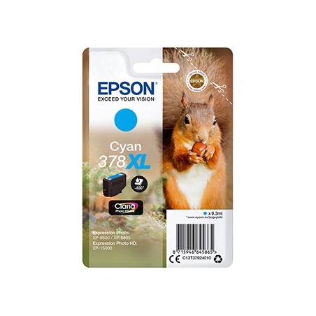 Epson oryginalny ink / tusz C13T37924010, 378XL, cyan, 9,3ml Epson oryginalny ink / tusz C13T37924010, 378XL, cyan, 9,3ml
