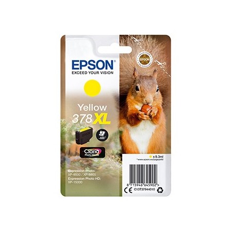 Epson oryginalny ink / tusz C13T37944010, 378XL, yellow, 9,3ml Epson oryginalny ink / tusz C13T37944010, 378XL, yellow, 9,3ml
