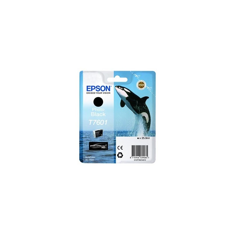 Epson oryginalny ink / tusz C13T76014010, T7601, photo black, 25,9ml, 1szt