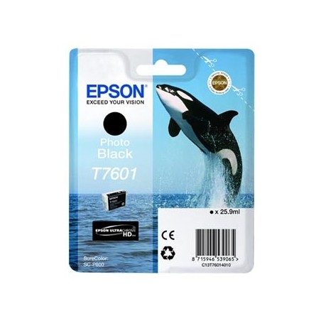 Epson oryginalny ink / tusz C13T76014010, T7601, photo black, 25,9ml, 1szt Epson oryginalny ink / tusz C13T76014010, T7601, photo black, 25,9ml, 1szt