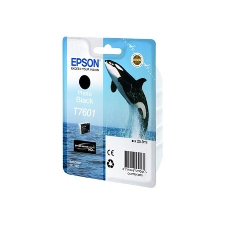 Epson oryginalny ink / tusz C13T76014010, T7601, photo black, 25,9ml, 1szt Epson oryginalny ink / tusz C13T76014010, T7601, photo black, 25,9ml, 1szt