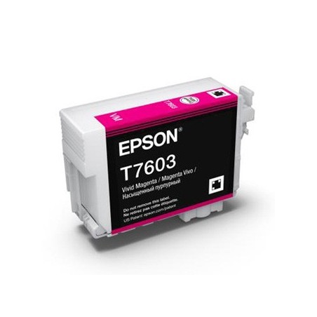 Epson oryginalny ink / tusz C13T76034N10, T7603, vivid magenta, 25,9ml, 1szt Epson oryginalny ink / tusz C13T76034N10, T7603, vivid magenta, 25,9ml, 1szt