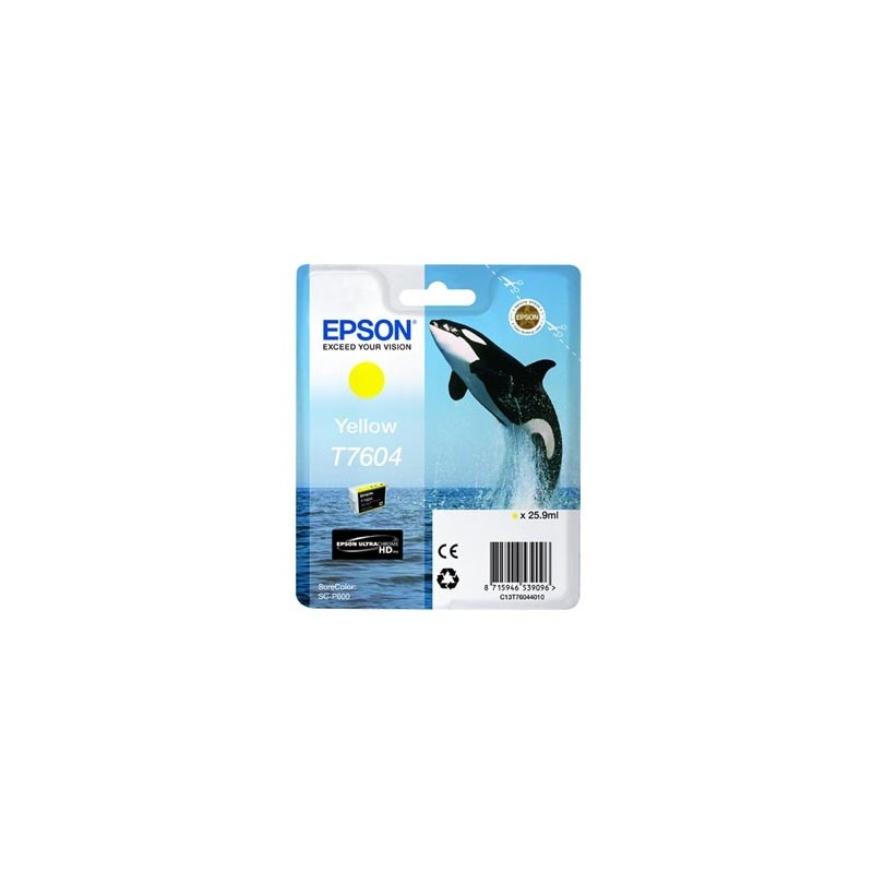 Epson oryginalny ink / tusz C13T76044010, T7604, yellow, 25,9ml, 1szt