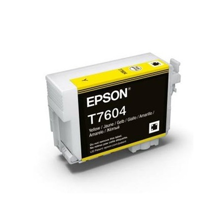 Epson oryginalny ink / tusz C13T76044010, T7604, yellow, 25,9ml, 1szt Epson oryginalny ink / tusz C13T76044010, T7604, yellow, 25,9ml, 1szt