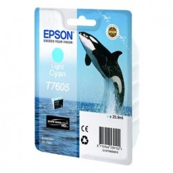 Epson oryginalny ink / tusz C13T76054010, T7605, light cyan, 25,9ml, 1szt Epson oryginalny ink / tusz C13T76054010, T7605, light cyan, 25,9ml, 1szt
