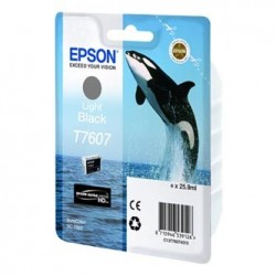 Epson oryginalny ink / tusz C13T76074010, T7607, light black, 25,9ml, 1szt Epson oryginalny ink / tusz C13T76074010, T7607, light black, 25,9ml, 1szt