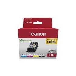 CANON CLI-581XXL Ink Cartridge C/M/Y/BK MULTI Sec CANON CLI-581XXL Ink Cartridge C/M/Y/BK MULTI Sec