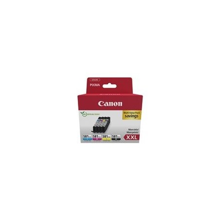 CANON CLI-581XXL Ink Cartridge C/M/Y/BK MULTI Sec CANON CLI-581XXL Ink Cartridge C/M/Y/BK MULTI Sec