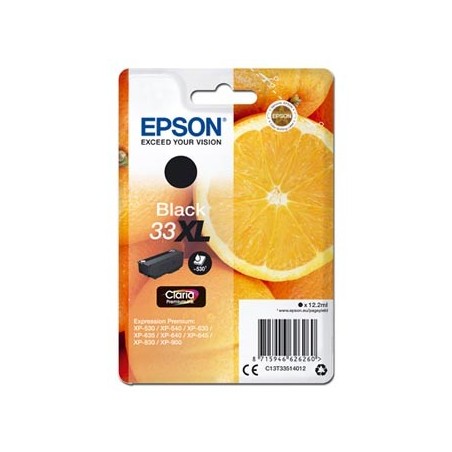 Epson oryginalny ink / tusz C13T33514012, T33XL, black, 12,2ml Epson oryginalny ink / tusz C13T33514012, T33XL, black, 12,2ml