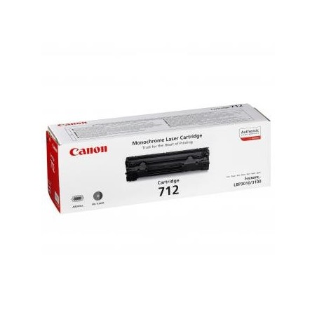 Canon oryginalny toner 712 BK, 1870B002, black, 1500s Canon oryginalny toner 712 BK, 1870B002, black, 1500s