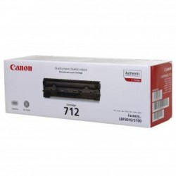 Canon oryginalny toner 712 BK, 1870B002, black, 1500s Canon oryginalny toner 712 BK, 1870B002, black, 1500s