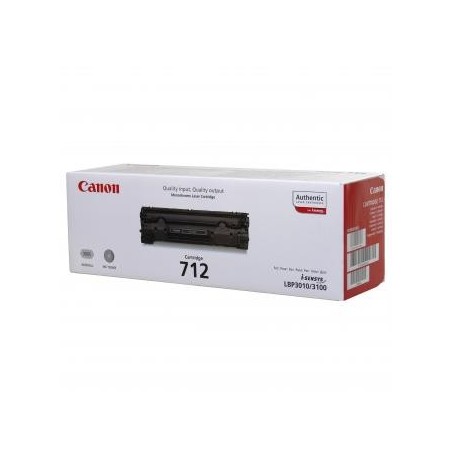 Canon oryginalny toner 712 BK, 1870B002, black, 1500s Canon oryginalny toner 712 BK, 1870B002, black, 1500s