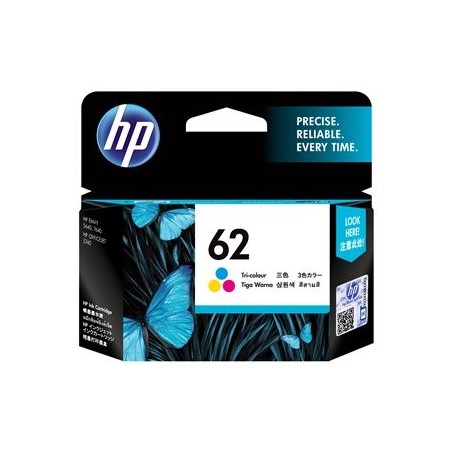 HP 62 Ink Cartridge Tri-colour standard capacity 1-pack HP 62 Ink Cartridge Tri-colour standard capacity 1-pack