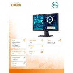 Monitor E2020H 19.5 cali LED TN (1600x900) /16:9/VGA/DP 1.2/5Y PPG