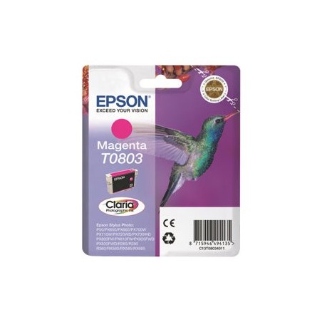 EPSON C13T08034011 Tusz Epson T0803 magenta Stylus photo R265/285/360,RX560/585/685 EPSON C13T08034011 Tusz Epson T0803 magenta Stylus photo R265/285/360,RX560/585/685