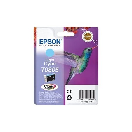 EPSON C13T08054011 Tusz Epson T0805 light cyan Stylus photo R265/285/360,RX560/585/685 EPSON C13T08054011 Tusz Epson T0805 light cyan Stylus photo R265/285/360,RX560/585/685