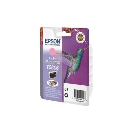 EPSON C13T08064011 Tusz Epson T0806 light magenta Stylus photo R265/285/360,RX560/585/685 EPSON C13T08064011 Tusz Epson T0806 light magenta Stylus photo R265/285/360,RX560/585/685