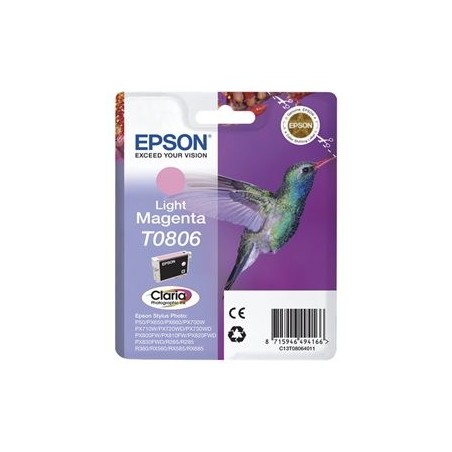 EPSON C13T08064011 Tusz Epson T0806 light magenta Stylus photo R265/285/360,RX560/585/685 EPSON C13T08064011 Tusz Epson T0806 light magenta Stylus photo R265/285/360,RX560/585/685