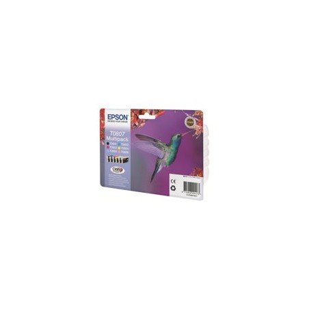 EPSON C13T08074011 Zestaw Epson T0807 C/M/Y/K/LC/LM MultiPack CLARIA Stylus photo R265/285/360... EPSON C13T08074011 Zestaw Epson T0807 C/M/Y/K/LC/LM MultiPack CLARIA Stylus photo R265/285/360...