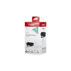 CANON 1LB PGI-9 PBK C M Y GY ink cartridge black and four colour standard capacity combopack blister with alarm