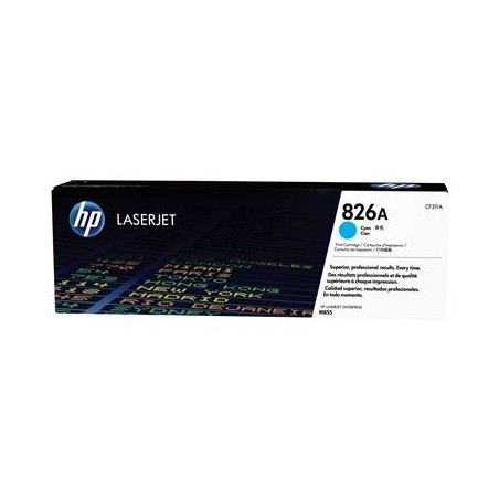 HP 826A Cyan LaserJet Toner Cartridge CF311A HP 826A Cyan LaserJet Toner Cartridge CF311A