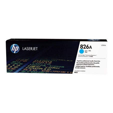 HP 826A Cyan LaserJet Toner Cartridge CF311A HP 826A Cyan LaserJet Toner Cartridge CF311A