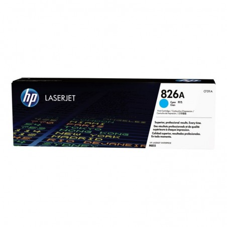 HP 826A Cyan LaserJet Toner Cartridge CF311A HP 826A Cyan LaserJet Toner Cartridge CF311A