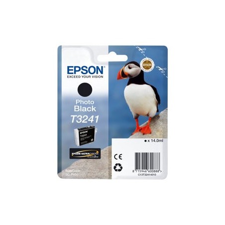 EPSON C13T32414010 Tusz Epson photo black T3241 14,0 ml 4 200 str SureColor SC-P400 EPSON C13T32414010 Tusz Epson photo black T3241 14,0 ml 4 200 str SureColor SC-P400