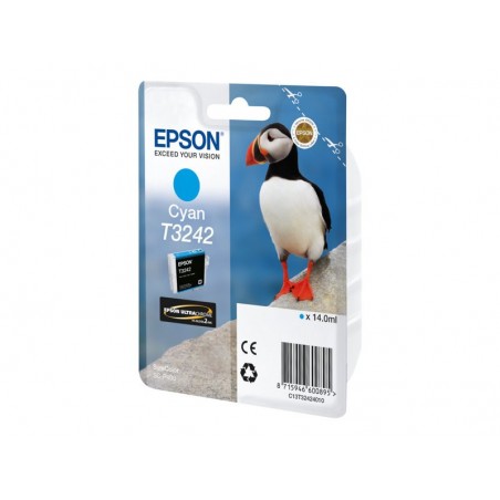 EPSON C13T32424010 Tusz Epson T3242 cyan 14,0 ml 980 str SureColor SC-P400 EPSON C13T32424010 Tusz Epson T3242 cyan 14,0 ml 980 str SureColor SC-P400