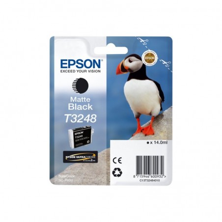 EPSON C13T32484010 Tusz Epson T3248 matte black 14,0 ml 650 str StylSureColor SC-P400 EPSON C13T32484010 Tusz Epson T3248 matte black 14,0 ml 650 str StylSureColor SC-P400