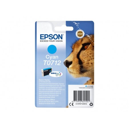 EPSON C13T07124012 Tusz Epson T0712 cyan DURABrite Stylus D78/92/120/DX4000/4050/4400/4450/500... EPSON C13T07124012 Tusz Epson T0712 cyan DURABrite Stylus D78/92/120/DX4000/4050/4400/4450/500...